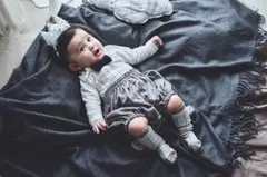 【MARL MARL】フォーマルロンパース・カバーオール（グレー）