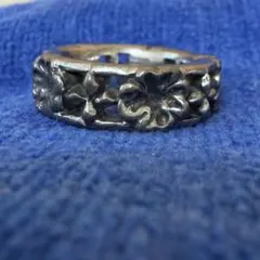 ハワイアンジュエリー フラワーリング プルメリア風 ヴィンテージメンズレディース