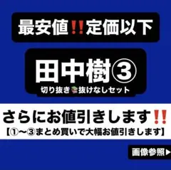 田中樹 切り抜き③z 公式写真 ぬいぐるみ anan アクスタ SixTONES