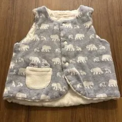 綺麗！SENSE OF WONDER クマ柄ベビーベスト 70-90cm