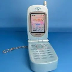 本当に録音再生！ なつかしのガラケー＋マスコット 【ライトブルー】 ガチャ