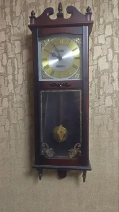 柱時計 完動品 極美品 スリゲル四號 精工舎 レトロ 古民家 三丁目の