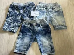 90cm デニム 半ズボン 3点セット
