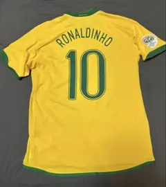 06-07 ブラジル代表　ロナウジーニョ　新品紙タグ付　オフィシャルユニフォーム 06-07 ブラジル代表 ロナウジーニョ 新品紙タグ付 オフィシャル