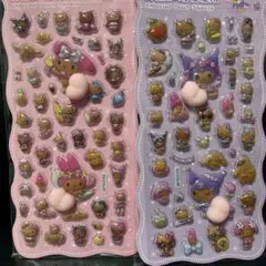 日焼けキティ マイメロ クロミ おしりシール 2枚セット