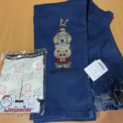 【Fサイズ】⭕️ストレッチ⭕️豚さんアップリケ⭕️3L～4Lサイズ相当❣️❣️