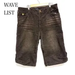 ハーフパンツ　ブラウン　茶色　コーデュロイ素材　Lサイズ　メンズ