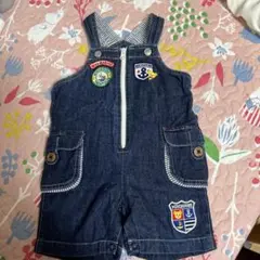 MIKI HOUSE デニムオーバーオール 80