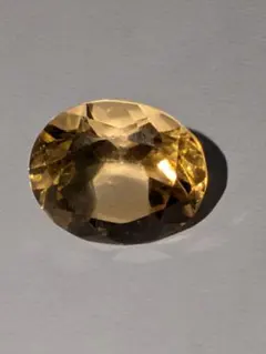 天然シトリン4.394ctイエローオーバルカットルース