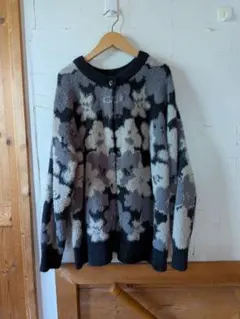 Samansa Mos2 フラワーパターン カーディガン サイズF