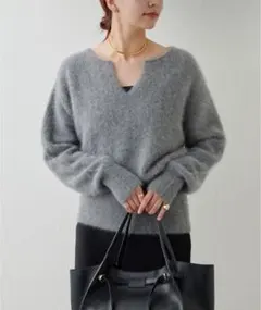 GALLARDAGALANTE ガリャルダガランテ カシミヤ混キーネックニット