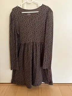 H&M 長袖ワンピース ヒョウ柄134/140cm