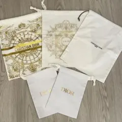 DIOR ディオールノベルティ巾着５枚セットのサムネイル