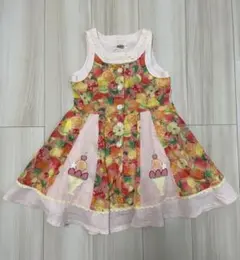 スーリー フルーツ　ワンピース 120cm