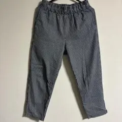 GU ストライプ イージーパンツ ゴムウエスト