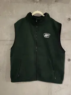 古着 90s HOLLOWAY フリースベスト 緑