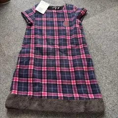新品 BeBe チェック柄 원피스 130cm