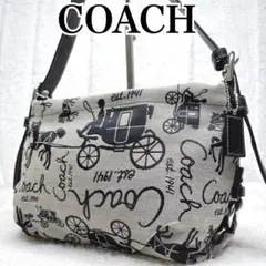 COACH Shoulder Bag Carriage Pattern Y2K