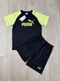 新品プーマ半袖上下セット130cmスポーツT シャツ ハーフパンツ　速乾