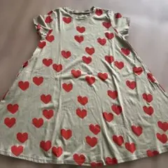 新品♡マーキーズ♡ハート柄半袖ワンピース　130