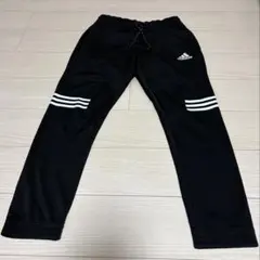 adidas アディダス パンツ 黒 白ライン ロゴ