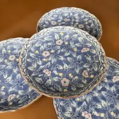 橘吉 皿 4枚セット 花柄 プレートのサムネイル
