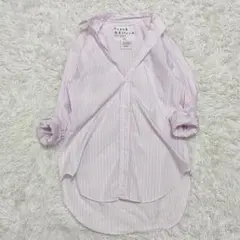 フランクアンドアイリーン　Franc　ストライプ　スキッパー　シャツ　XSのサムネイル