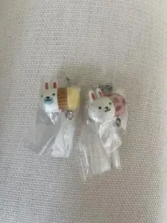 ウサコレフレンズ　つまんでつなげてますこっと　イチゴウサギ　オヤジウサギ　セット