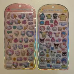 コットンパフィシール　サンリオ　ハローキティ　サンリオキャラクターズ　セット