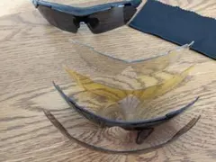 ellesseエレッセ スポーツサングラス 交換レンズ4枚付き