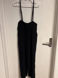 ANAP ブラックサロペット　ポケット付きフリーサイズ