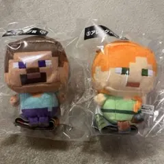 Minecraft マイクラ フリューくじ スティーブ アレックス ぬいぐるみ