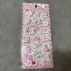 海外公式　マイメロディ ぷくぷくシール　マシュマロシール