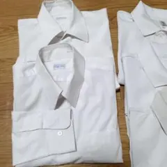 ホワイト 男子用長袖2枚・半袖ポロシャツ 3枚　5点セット