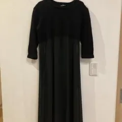 トリココムデギャルソン　七分袖丈切り替えワンピース