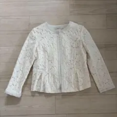 【美品】La TOTALITE ラトータリテ 総レース ノーカラージャケット Fのサムネイル