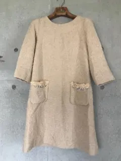 再値下げ！【美品】ストロベリーフィールズ　ツイードワンピース　Sサイズ