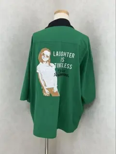 ☀️♥️WEGO バックプリント ビッグシャツ　Lサイズのサムネイル