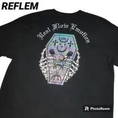 レフレム REFLEM Tシャツ 半袖 ワンピース ホログラム 棺桶 黒のサムネイル