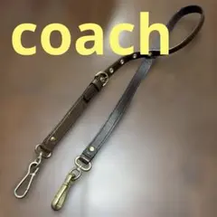 COACH ショルダーバッグ ベルト ブラウン　レザー