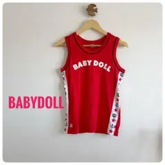 【美品】BABYDOLL 赤 ノースリーブタンクトップ