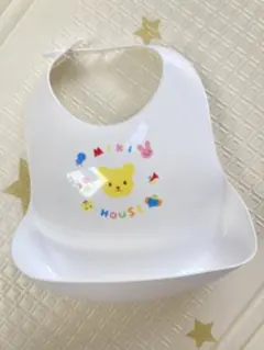 ★ミキハウス ランチビブ 日本製　離乳食　スタイ　エプロン　ビブ　新品未使用