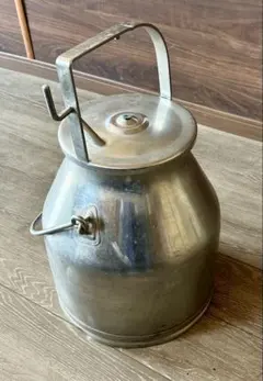◇a390】当時物 牛乳缶 ミルク缶 傘立て 花器 集乳缶 両手缶 高さ約65 