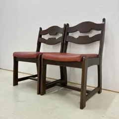 廃盤品 レア カリモク ダイニングチェア ルスティック 2脚 カリモク】ルスティック ダイニングチェア 椅子 2脚セット② - メルカリ