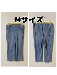 M☆大人気☆デニム パンツ7分丈ライトブルー
