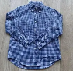 ラルフローレン　ギンガムチェック　長袖シャツ　キッズ　120