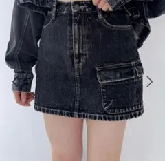 【Heather】Denim Mini Skirt デニムミニスカート