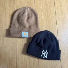 Carhartt & New York Yankees ニット帽 2点セットのサムネイル