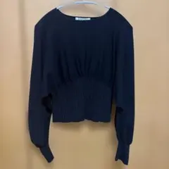 SNIDEL ブラック ニットトップス ワンサイズ