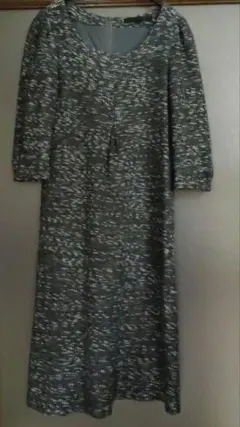 【美品】ANAYIツイード　上品　ワンピース　モノトーン　38